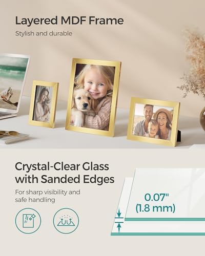 SONGMICS Collage Picture Frames, Set of 10, Glass - Image 3