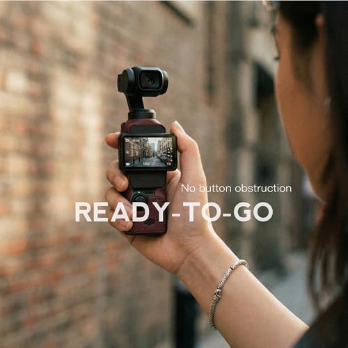 Silicone Case for DJI Osmo Pocket 3/Xtra Muse, Reddish Brown - Image 3