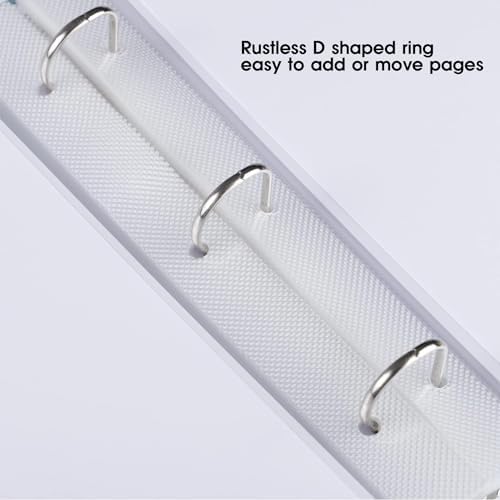 1DOT2 8.5x11 Inch 3 Ring DIY Scrapbook Photo Album, Blue - Image 5