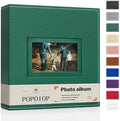 Popotop 4x6 Photo Album Holds 300 Pictures, Vegan Leather Hardcover by Popotop