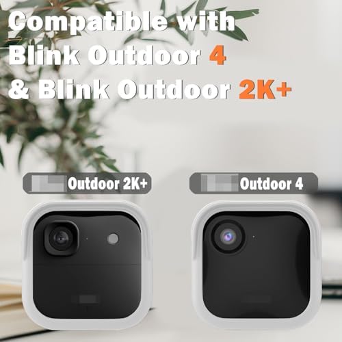 Silicone Case Cover for All-New Blink Outdoor 4 (4th Gen) - Weatherproof Protective Skin Cover with Hat Brim for All-New Blink Outdoor 4 & 2K Smart Security Camera (White, 5 Pack) - Image 2