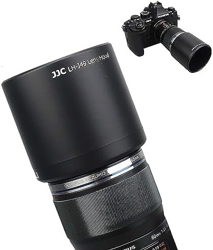 Reversible LH-49 Lens Hood for Olympus M.Zuiko Digital ED 60mm F2.8 Lens by JJC