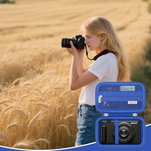 Hard Travel Case for Sony ZV-1, ZV-1F, ZV-1 II Digital Camera, Blue - Image 7