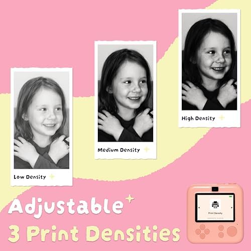 Kids Instant Print Camera, Zero-Ink Thermal Printing with 4 Paper Rolls - Image 3