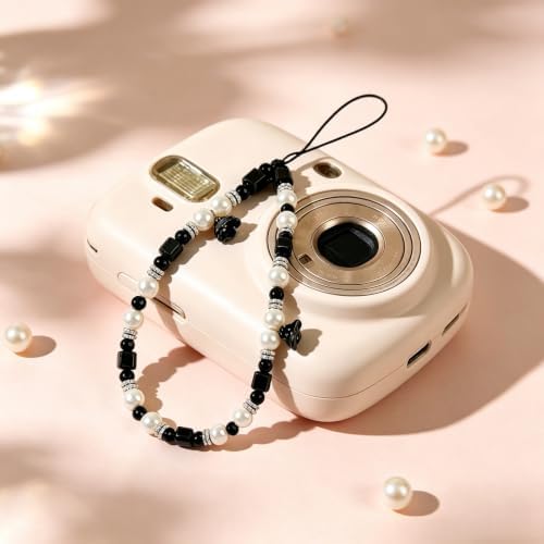 Phone Charm Beaded Camera Wrist Strap Cute Chain Lanyard Wristlet - Image 2