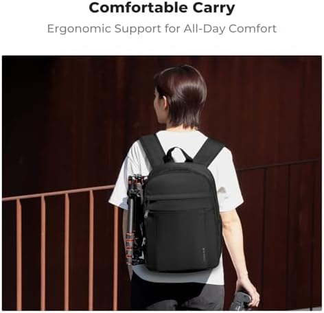 K&F CONCEPT Camera Backpack, Lightweight Camera Bag with Tripod Holder - Image 6