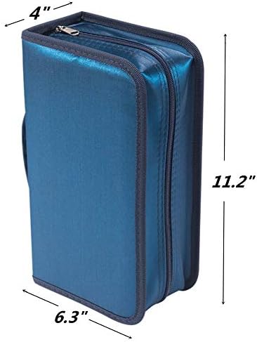 Capacity CD/DVD case Wallet, Storage,Holder,Booklet (128 Blue) - Image 2