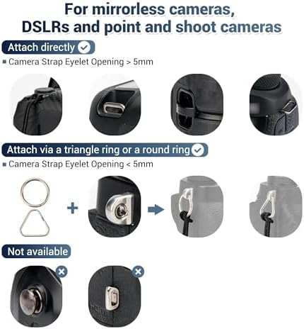 JJC Camera Hand Wrist Strap for Sony ZV-1 ZV-1F ZV-E1 RX100 VII, Ricoh GRIV - Image 6