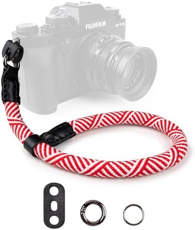 VOVMOEYA Rope Camera Wrist Strap,Camera Hand Strap Compatible with A6400 A6000 A7 IV,for Fujifilm X100V for Nikon Zf Z30 for Canon EOS R6 R7 R8 R10 Camera Wrist Straps for dslr by VOVMOEYA