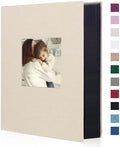 Artmag Fabric Photo Album 4x6 300 Large Capacity for Family Wedding Anniversary Linen Album Holds 300 Horizontal Photos (300 Pockets, Beige) by Artmag