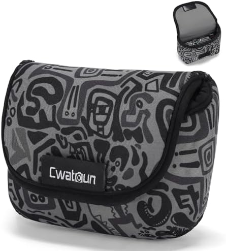 Cwatcun Neoprene Camera Pouch, Compact Travel Sleeve for Digital Cameras by FocusonCameraBag