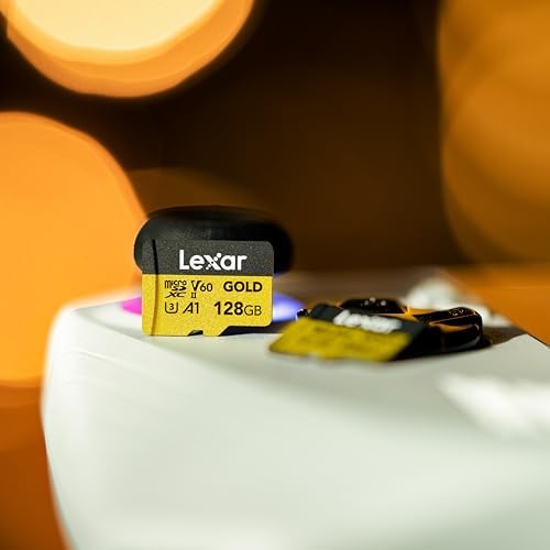 Lexar 128GB Gold Micro SD Card, 280MB/s Read, 4K, V60, UHS-II, A1 - Image 2