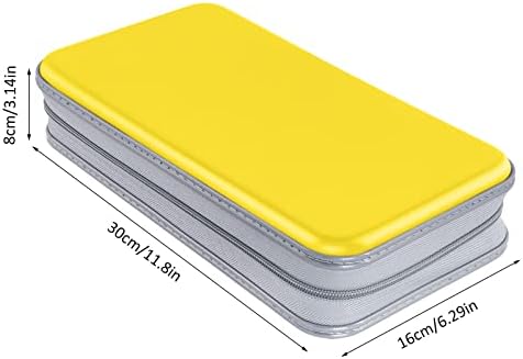 Siveit CD DVD Cases 96 Capacity Disc Storage Binder for Car(Yellow) - Image 6