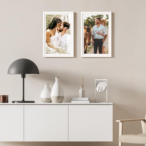upsimples 12x18 Picture Frame, Gallery Wall Frames Set of 5, White - Image 2