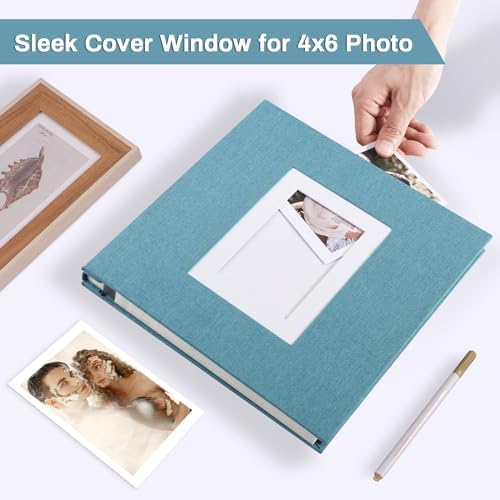 Photo Album Self Adhesive Pages Large 11x10.6 Light Blue 40 Pages - Image 2