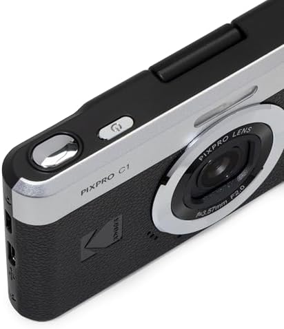 KODAK PIXPRO C1 13MP Compact Digital Camera, 26mm Fixed Lens, Black - Image 4