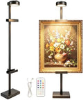 30'' Adjustable Tabletop Easel Stand with Rechargeable 13RGB Poster Light by dakewang