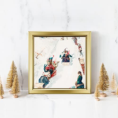 LaVie Home 4x4 Picture Frames (12 Pack, Gold) Simple Designed Photo Frame with High Definition Glass for Wall Mount & Table Top Display, Set of 12 Classic Collection - Image 5