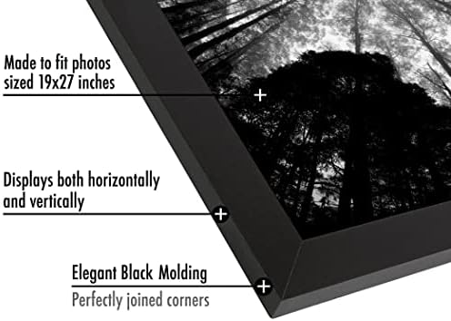 Americanflat 19x27 Poster Frame - Engineered Wood - Black - Image 3