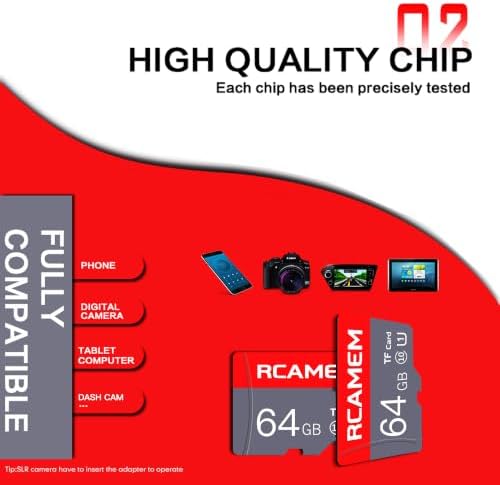 64GB Micro Memory Card with Adapter TF Card Class 10 for Camera - Image 5
