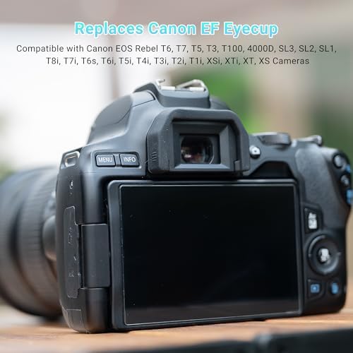 JJC 2-Pack EF Eyecup Eyepiece Eye Cup for Canon EOS Rebel T6 T7 T5 T8i T7i - Image 5