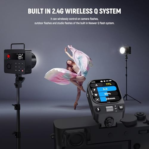 NEEWER QZ-F TTL Wireless Flash Trigger Transmitter Compatible with Fujifilm Cameras, 1/8000s HSS Switch, 1000mAh Battery, OLED Touchscreen for 2.4G Q System Z3 Z2PRO Z2II Z2 Z880 Q6 Q4 Q300 Q200 - Image 4