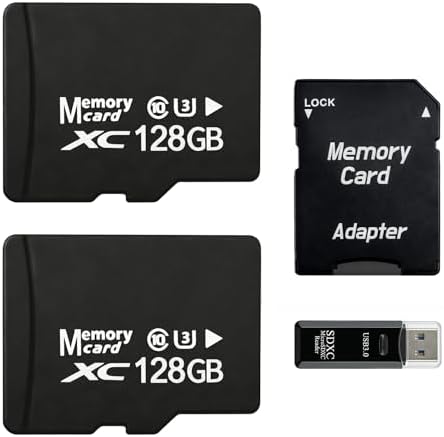2-Pack 128GB Micro SD Card for Dashcam & Security Cam U3 V30 A1 by Unknown