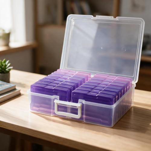 novelinks Photo Storage Boxes with Handle, Photo Organizers and Storage - Image 5