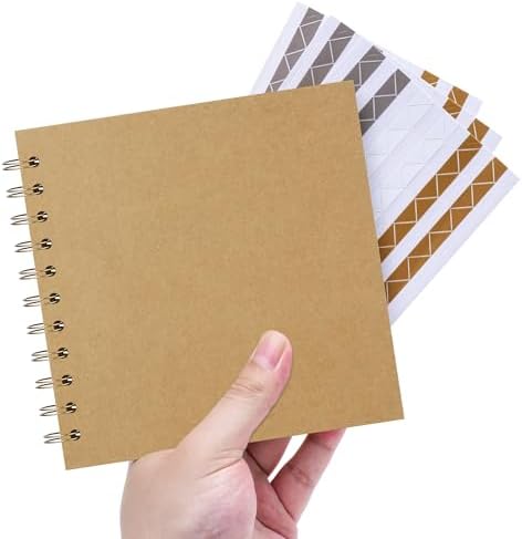 Mini Photo Memory Book 6.3 Inch, 20 Sheets Khaki by Hiwhy