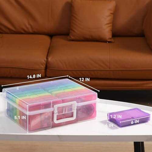 novelinks Photo Storage Boxes with Handle, Photo Organizers and Storage - Image 2