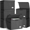 Leffis 6 Pack Comic Book Storage, Collapsible and Stackable Comic Short Box by Leffis