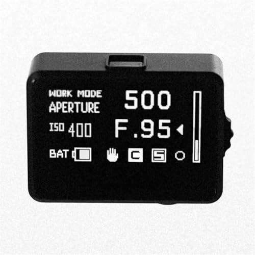 Rechargeable Camera Light Meter, 30° FOV Digital Photography Exposure Meter, Cold Shoe Mount, Large OLED Screen, Dual Metering Modes, for Vintage Film Cameras by THYXGS
