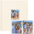 Aevdor 11x14 Photo Album and Art Portfolio, 64 Photos, Linen Cover, Beige by Aevdor