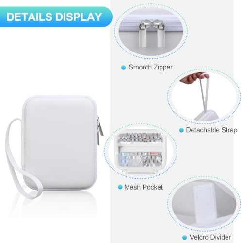 BOVKE Hard Carrying Case for KODAK Snapic A1 35mm Film Camera, White - Image 6