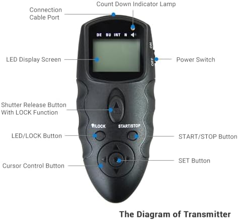 JJC Wireless Intervalometer Timer Remote Control Shutter Release for Sony ZV-E10 II ZVE10II A7V A7 V A6700 A7R VI A7RVI A7R6 A7C II A7CII A7CR ZV-E1 ZVE1 RX1R Mark III Cameras - Image 2