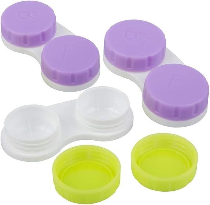KISEER 24 Pack Colorful Contact Lens Case Box Holder Container Soak Storage Kit - Image 5