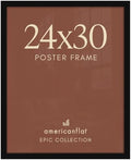 Americanflat 24x30 Poster Frame - Engineered Wood - Black by Americanflat