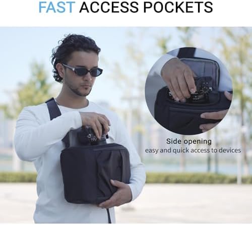 TAAOKA Camera Sling Bag, DSLR/SLR/Mirrorless Camera Backpack Case Shockproof Photography Backpack with Tripod Holder & Removable Modular Inserts Compatible with Canon/Nikon/Sony/Fuji - Image 3