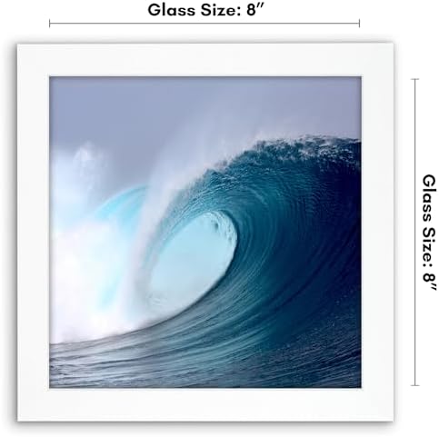 Americanflat 8x8 Picture Frame - Engineered Wood - White - Image 2