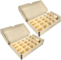 Lineco Archival Slide Storage Box, 11.68x6.37x2.25 Inch, Tan, Pack of 2 by Lineco