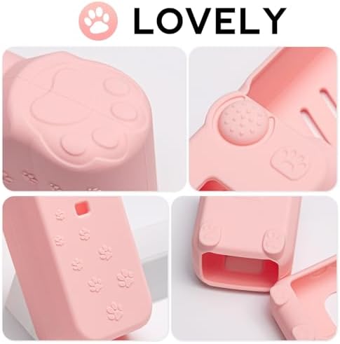 Pocket 3 Case, Cute Silicone Protective Case Compatible with DJI Osmo Pocket 3 Creator Combo, Lightweight Screen Protector Grip Cover Accessories for Xtra Muse - Cat Paw Pink - Image 4