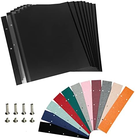 Spbapr Photo Album Self Adhesive Scrapbook Refill Pages for 11x10.6inch Photo Album by Spbapr