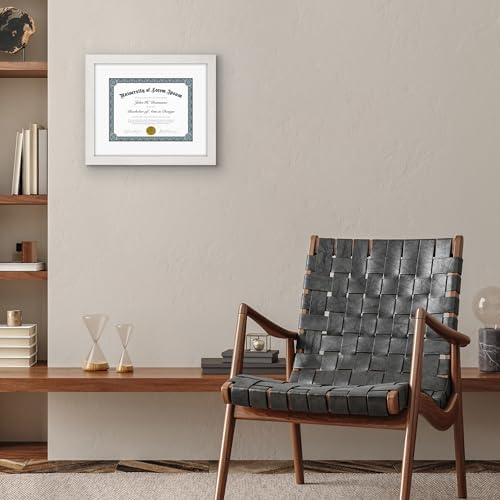 Americanflat 11.5x14 Picture Frame - Matted to 8.5x11 - White - Image 5