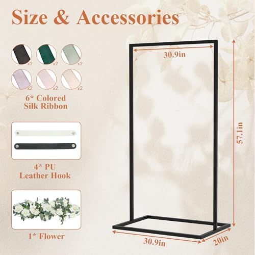 Wedding Sign Holder for Welcome Signs and Seating Charts,Black - Image 2