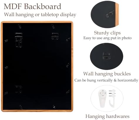 Recuerdos 8x10 Cherry Picture Frame, Matted to 6x8 with HD Plexiglass - Image 5