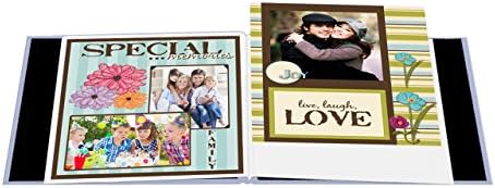 Pioneer 8 Inch by 8 Inch Postbound Frame Cover Memory Book, Heavenly Blue - Image 2