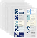 Business Card Holder Sleeves (100 Pack for 2000 Cards) for 3 Ring Binder by Unknown