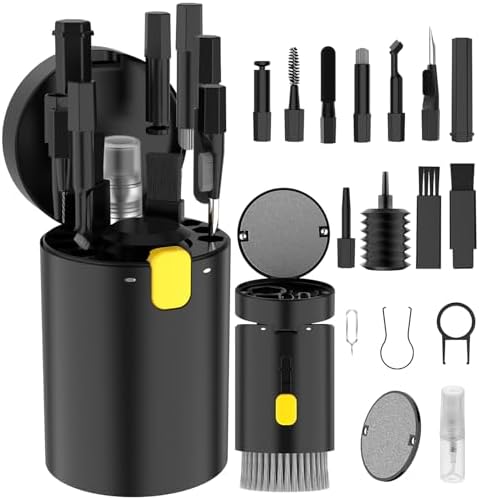 VICHYIE 20 in 1 Multifunctional Cleaner Kit for Electronic Devices (Black) by VICHYIE