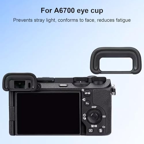Generic Camera Eyecup Kit for Professional Use with Hot Shoe Cover and Level for A6700 Camera, Durable ABS Material, 3 Pieces Included - Image 2