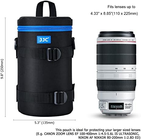 JJC Deluxe Lens Case Pouch Bag for Camera Lens Below 4.3" x 8.8"(D x L) - Image 3